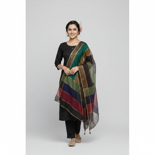 Royal Black Katan Silk 3-Piece Suit